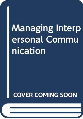 Book Managing interpersonal communication free