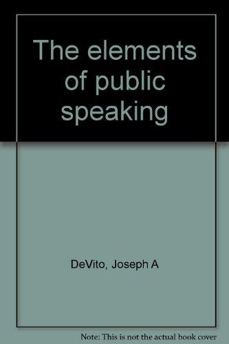 Book Elements of Public Speaking free