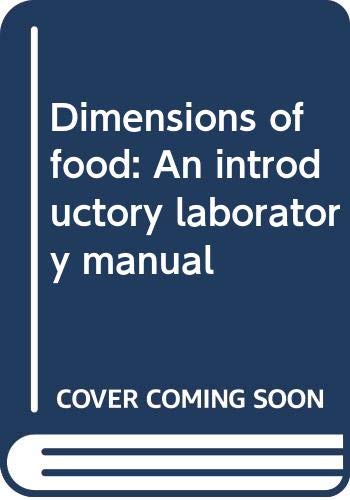 Book Dimensions Of Food: An Introductory Laboratory Manual free