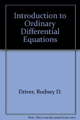 Book Introduction to ordinary differential equations free