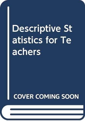 Book Descriptive statistics for teachers free