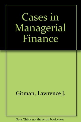 Book Cases In Managerial Finance free