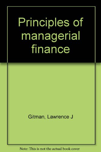 Book Principles of managerial finance free