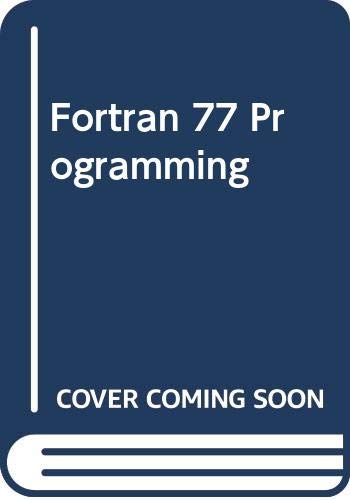 Book Fortran 77 Programming free