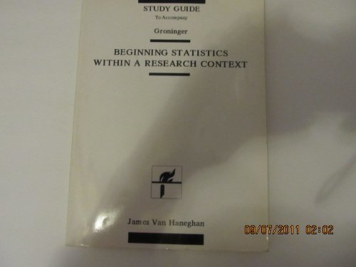 Book Beginning Statistics Within a Research Context Study Guide free