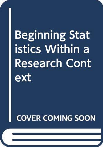 Book Beginning Statistics Within a Research Context free