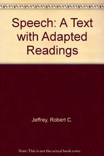 Book Speech: A Text With Adapted Readings free