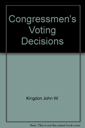 Book Congressmen's Voting Decisions free