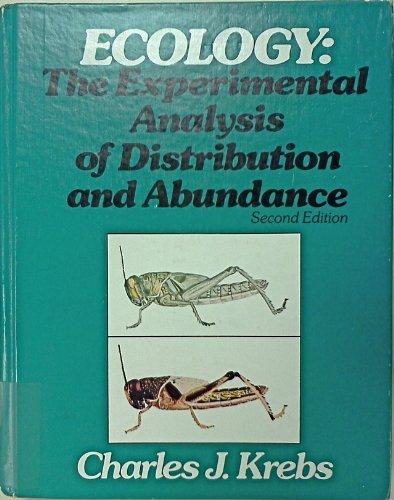 Book Ecology: The experimental analysis of distribution and abundance free