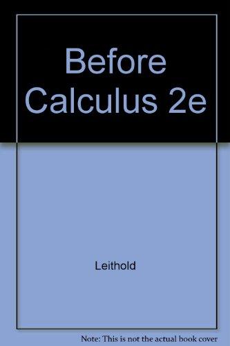 Book Before Calculus: Functions, Graphs, And Analytic Geometry free