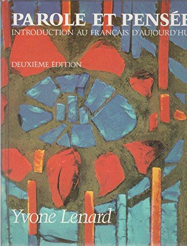Book Parole et pensée; (French Edition) free