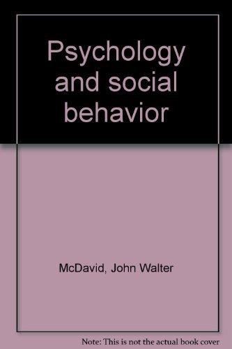 Book Psychology and social behavior free