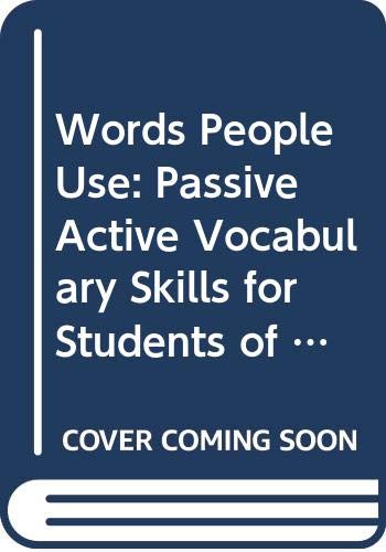 Book Words People Use: Passive Active Vocabulary Skills for Students of English As a Second Language free