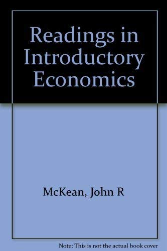 Book Readings In Introductory Economics free