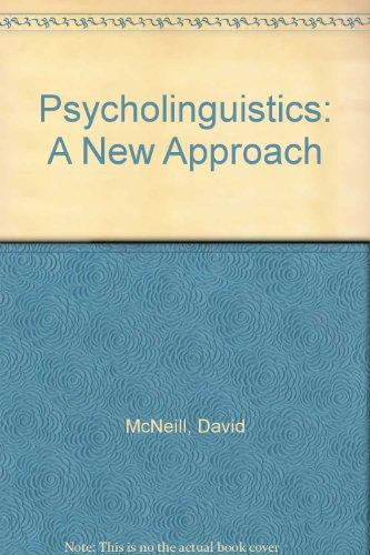 Book Psycholinguistics: A New Approach free