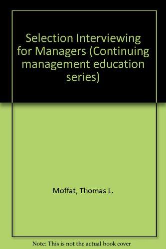Book Selection Interviewing For Managers free