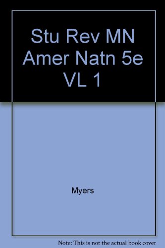 Book Student's Review Manual To Accompany Garraty: The American Nation - A History Of The United States To 1877, 5th Edition free