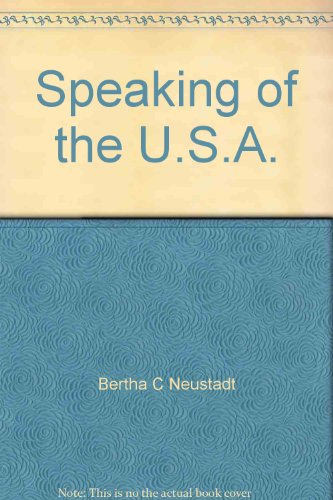 Book Speaking Of The U.s.a.;: A Reader For Discussion free