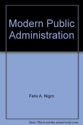 Book Modern Public Administration free