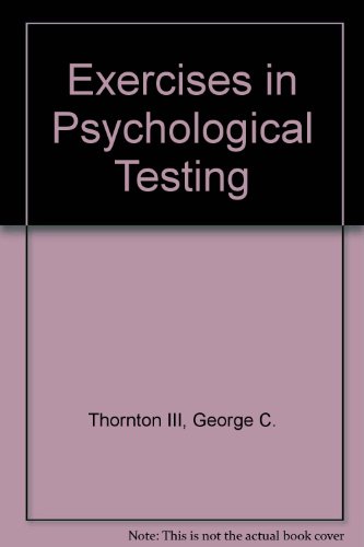 Book Exercises in Psychological Testing free