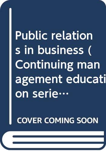 Book Public relations in business (Continuing management education series) free