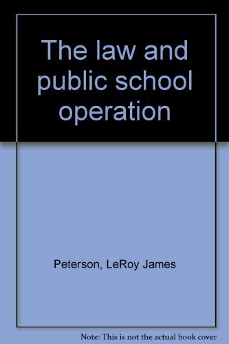Book The law and public school operation free