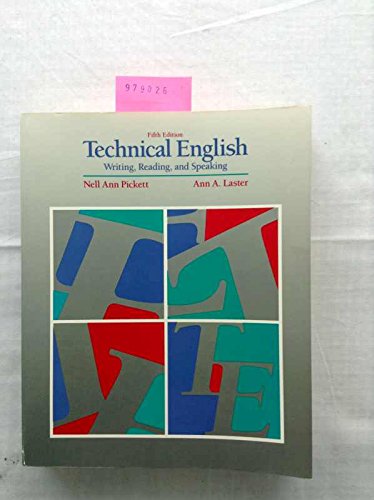 Book Technical English: Writing, reading, and speaking free