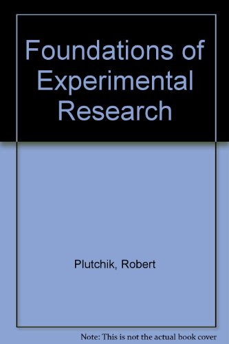 Book Foundations Of Experimental Research free