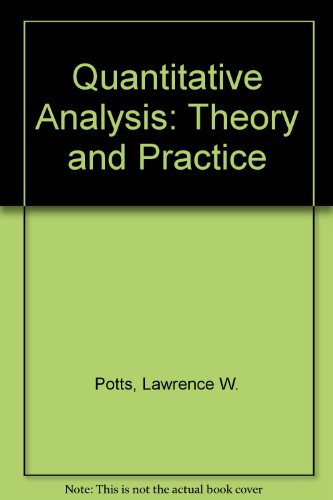 Book Quantitative Analysis free