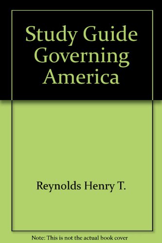 Book Study Guide Governing America free