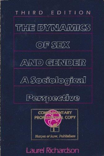 Book The Dynamics of Sex and Gender: A Sociological Perspective free