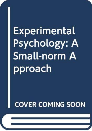 Book Experimental Psychology : A Small-n Approach free