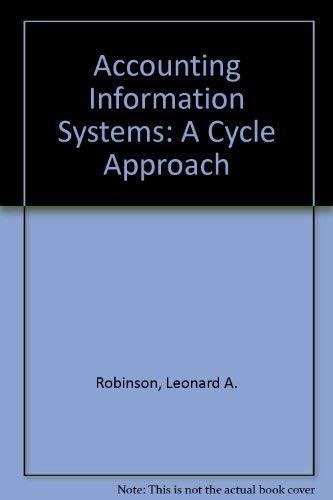 Book Accounting Information Systems: A Cycle Approach free