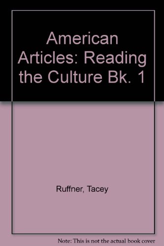 Book Americana Articles I: Reading the Culture free