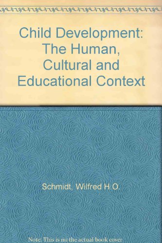 Book Child Development: The Human, Cultural and Educational Context free