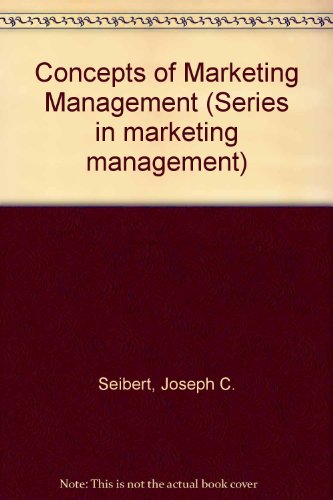 Book Concepts of marketing management (Series in marketing management) free
