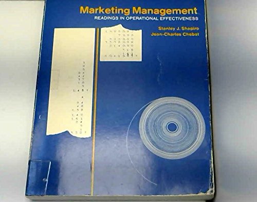 Book Marketing management;: Readings in operational effectiveness free