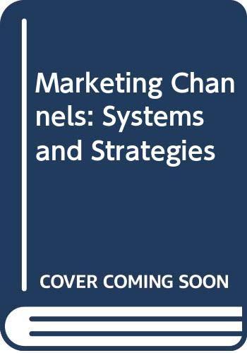 Book Marketing channels: Systems and strategies free