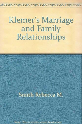 Book Klemer's Marriage and Family Relationships free