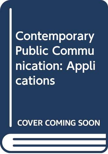 Book Contemporary Public Communication: Applications free