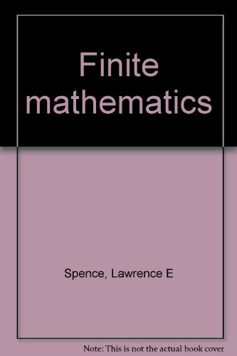 Book Finite Mathematics free