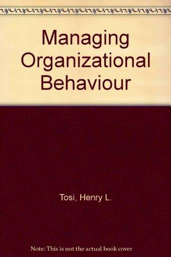 Book Managing organizational behavior free
