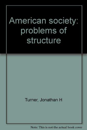 Book American society: problems of structure free