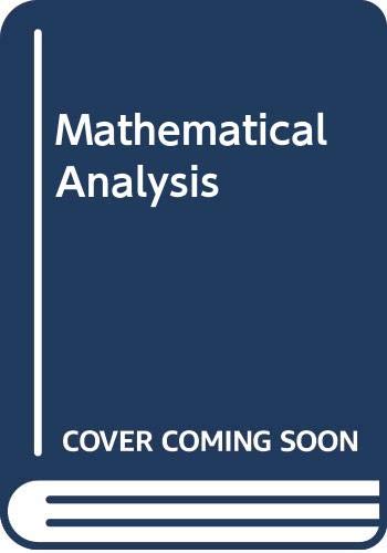 Book Mathematical Analysis free