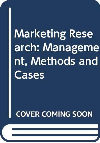 Book Marketing Research: Management, Method, And Cases free