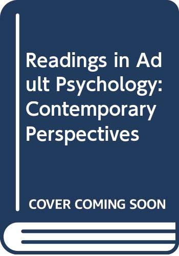 Book Readings in adult psychology: Contemporary perspectives (Harper & Row's contemporary perspectives reader series) free