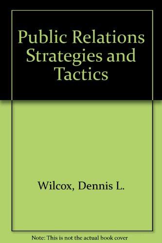 Book Public Relations: Strategies and Tactics free