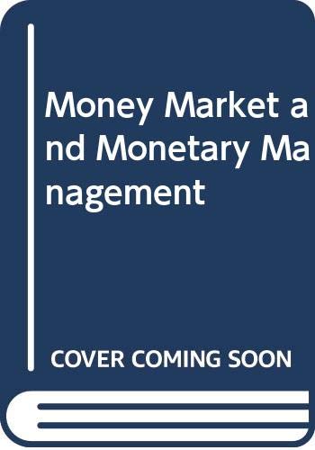 Book The Money Market And Monetary Management free