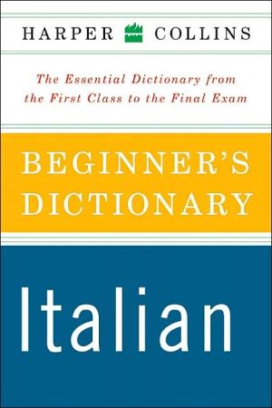 Book HarperCollins Beginner's Italian Dictionary free