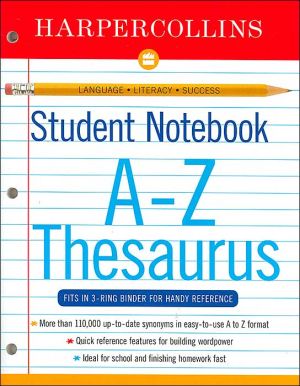 Book Harper Collins Student Notebook A-Z Thesaurus free